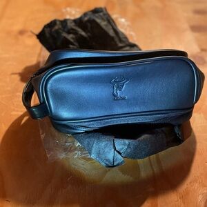 MCM Midnight Blue Leather Belt Bag